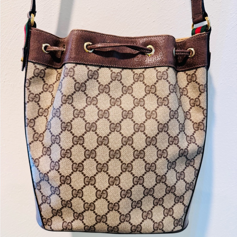 Gucci GG Monogram Bucket Bag Vintage - Picture 9 of 16